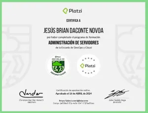 Certificado Administración de Servidores - Platzi